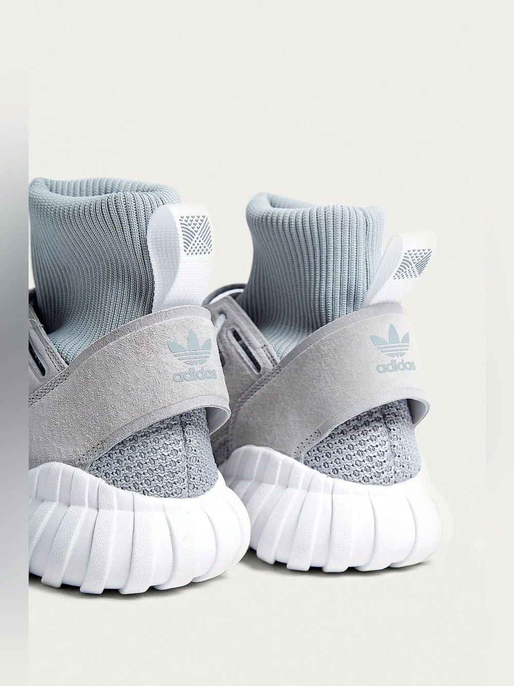 adidas Originals Tubular Doom Winter Grey Primeknit Sock Trainers Size 5.0